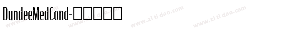 DundeeMedCond字体转换