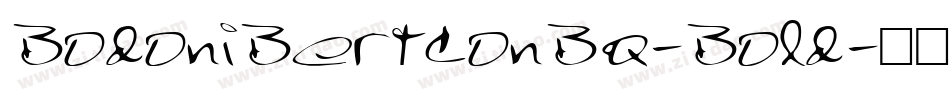 BodoniBertConBQ-Bold字体转换