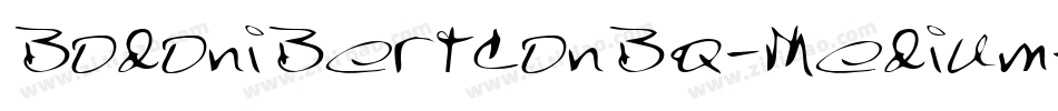 BodoniBertConBQ-Medium字体转换