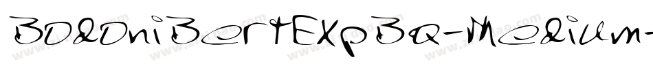 BodoniBertExpBQ-Medium字体转换