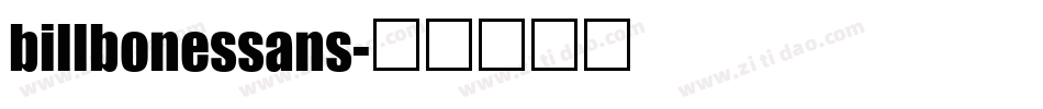 billbonessans字体转换