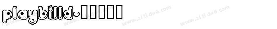 PlaybillD字体转换