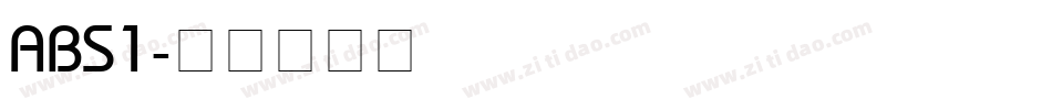 ABS1字体转换