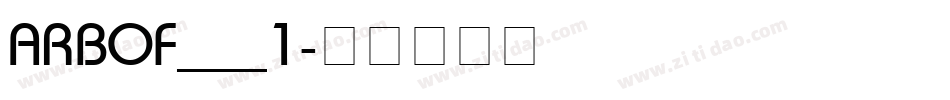 ARBOF___1字体转换