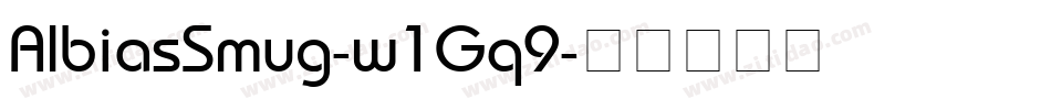 AlbiasSmug-w1Gq9字体转换