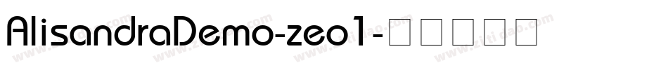 AlisandraDemo-zeo1字体转换