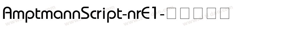 AmptmannScript-nrE1字体转换