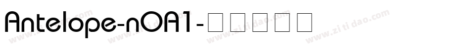 Antelope-nOA1字体转换