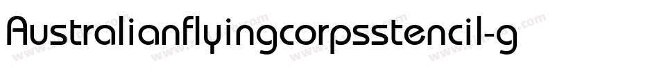 Australianflyingcorpsstencil-gpR1字体转换