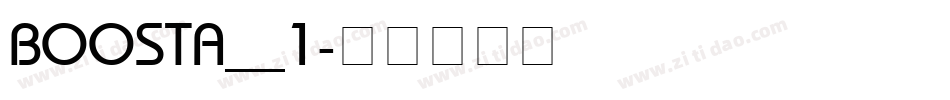 BOOSTA__1字体转换