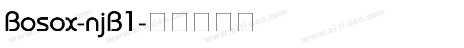 Bosox-njB1字体转换