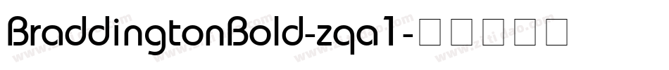BraddingtonBold-zqa1字体转换