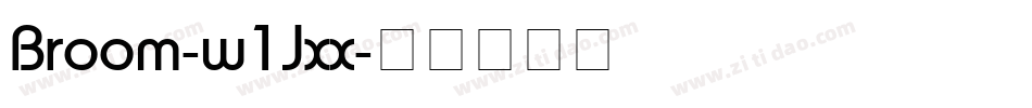 Broom-w1Jxx字体转换