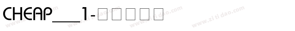 CHEAP___1字体转换