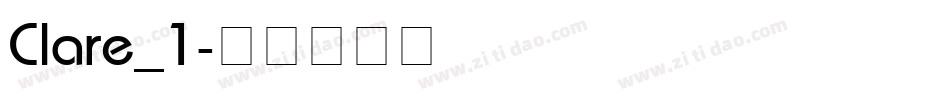 Clare_1字体转换
