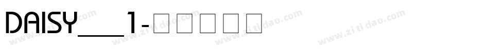 DAISY___1字体转换