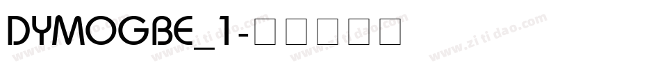 DYMOGBE_1字体转换