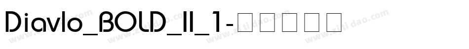 Diavlo_BOLD_II_1字体转换