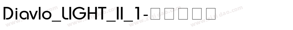 Diavlo_LIGHT_II_1字体转换