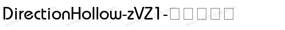 DirectionHollow-zVZ1字体转换