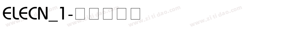 ELECN_1字体转换