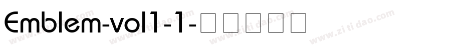 Emblem-vol1-1字体转换