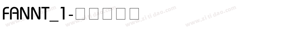 FANNT_1字体转换