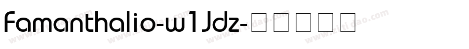 Famanthalio-w1Jdz字体转换