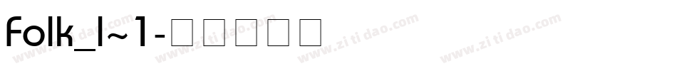 Folk_l~1字体转换