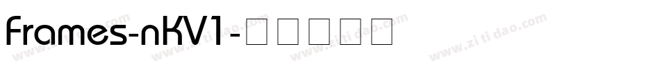 Frames-nKV1字体转换