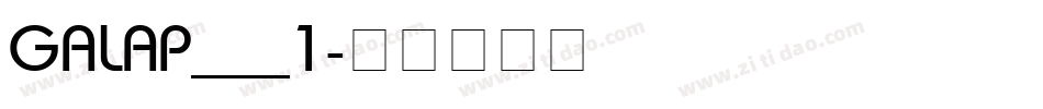 GALAP___1字体转换