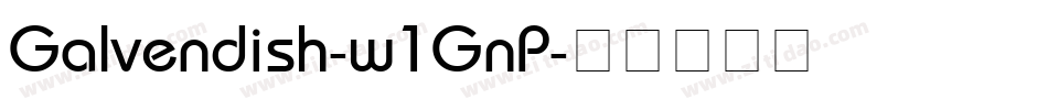 Galvendish-w1GnP字体转换