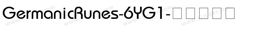GermanicRunes-6YG1字体转换