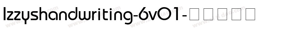 Izzyshandwriting-6vO1字体转换