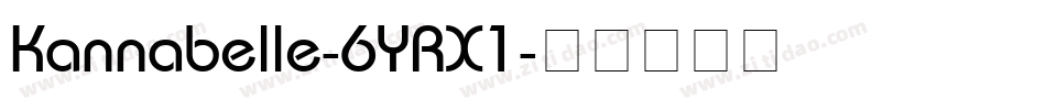 Kannabelle-6YRX1字体转换