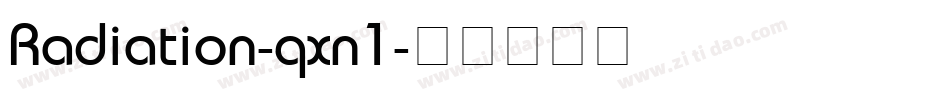 Radiation-qxn1字体转换