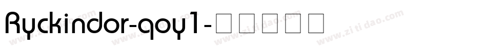 Ryckindor-qoy1字体转换
