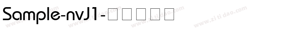Sample-nvJ1字体转换