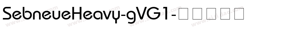SebneueHeavy-gVG1字体转换