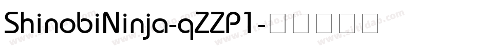 ShinobiNinja-qZZP1字体转换