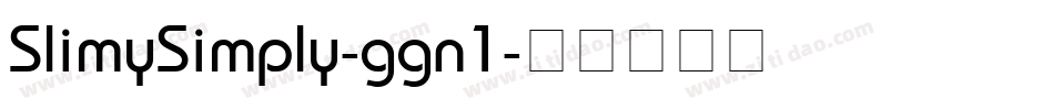 SlimySimply-ggn1字体转换