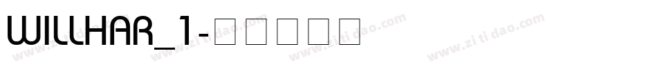 WILLHAR_1字体转换