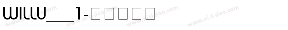 WILLU___1字体转换