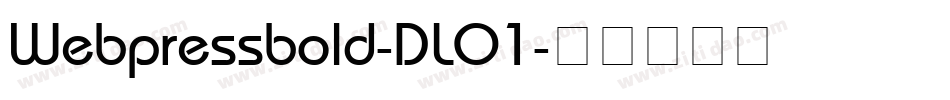 Webpressbold-DLO1字体转换