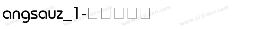 angsauz_1字体转换