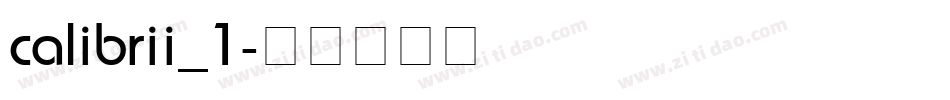 calibrii_1字体转换