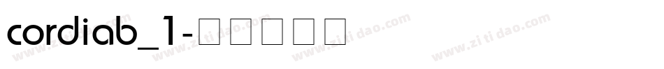 cordiab_1字体转换
