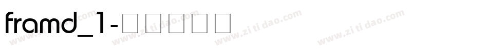 framd_1字体转换