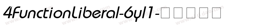 4FunctionLiberal-6yl1字体转换