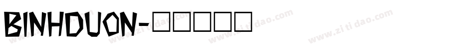 BINHDUON字体转换